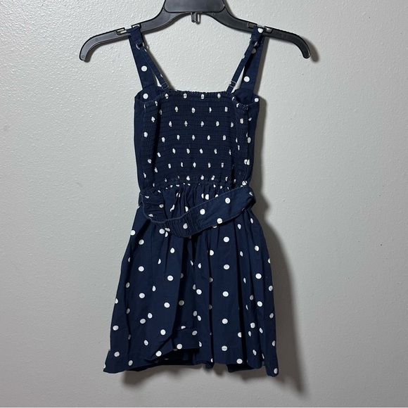 Abercrombie Kids Girl Polka Dot Navy Blue Dress size L - Picture 5 of 8
